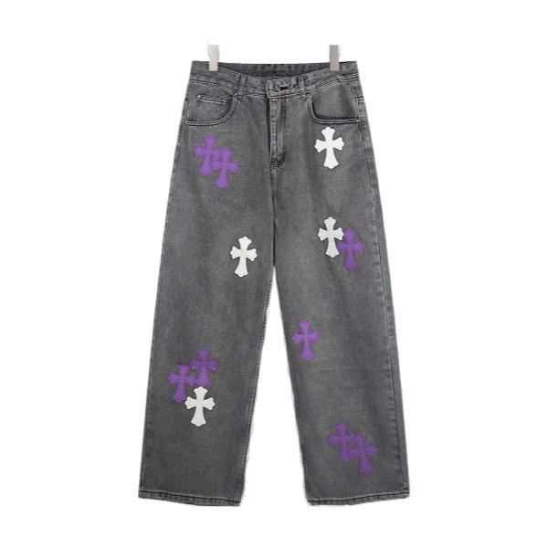 Chrome Hearts 2025 Fall Winter New Multi-Pocket Colored Cross Patched Couple's Style Jacket Pants 250827