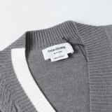 Thom Browne Classic Knit Cardigan Sweater Gray 250827