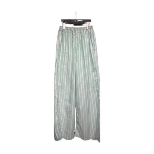 Balenciaga New Paris Family Striped Light Green Tie-Dye Fabric Pants 250827