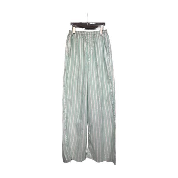 Balenciaga New Paris Family Striped Light Green Tie-Dye Fabric Pants 250827