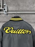 Louis Vuitton 25SS Collaboration with Nigo Patterned Satin Baseball Jacket 250827
