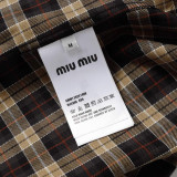 Miu Miu 24FW Fall/Winter New England Academy Style Long Shirt 250827