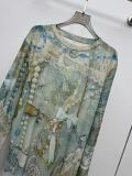 Acne Studios 25 Early Fall New Pearl Lace 3D Printed Round Neck Thin Long-Sleeved T-Shirt 250827