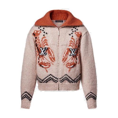 Louis Vuitton x Nigo Lobster Lambswool Knit Zip Sweater Coat 250903