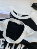 Celine 25FW New Wheat Triomphe Flocked Raglan Long-Sleeve T-Shirt 250903