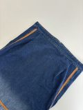 Miu Miu 24SS Washed Denim and Leather Zip Jacket 250903
