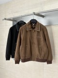 Louis Vuitton 25FW Embroidered Suede Leather Bomber Jacket 250903