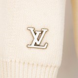 Louis Vuitton Hand-Stitched Micro Logo Wool Cardigan Sweater250909
