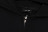 Balenciaga Badge and Letter Embroidered Print Drawstring Jacket 250909