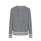Thom Browne Logo Embroidered Zip-Up Hoodie 2509017