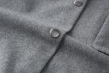 Thom Browne Logo Embroidered V-Neck Knit Cardigan Coat  2509017