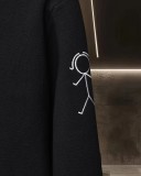 Thom Browne Classic Stick Figure Embroidery Color-Block 4-Bar Stripe Wool Sweater 2509023