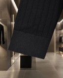 Hermes Color-Block Pocket Long-Sleeve Knit Polo Shirt 2509023