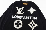 Louis Vuitton Small Logo Back Cord Embroidery Crewneck Sweatshirt 251015