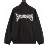 Balenciaga 24SS Back Letter Embroidery Tech Poplin Stand Collar Jacket 251015