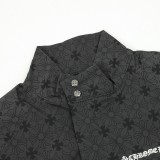Chrome Hearts Tonal All-Over Print Windbreaker Black Jacket 251015
