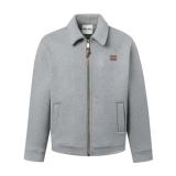 Miu Miu Letter Appliqué Air Layer Zip Jacket 251015