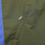 Balenciaga Two-Tone Color-Block Letter Embroidery Windbreaker Coat 251015