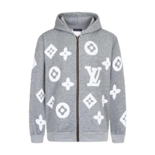 Louis Vuitton All-Over Burnout Terrycloth Embroidery Logo Hooded Sweatshirt 251015