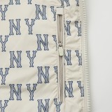 MLB New York Yankees All-Over Print Lining Back Big Logo Hooded Jacket 251023