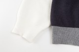Thom Browne Split 4-Bar Stripe Knit Cardigan Coat 251023