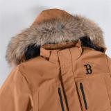 MLB New York Yankees Micro Logo Wool Sweater (Gen 2) / OEM Mid-Length Down Brown Jacket 251023