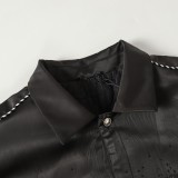 Louis Vuitton Rhinestone Silk Waistband Varsity Jacket 251023