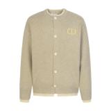 Dior Letter Micro Logo Embroidery Crewneck Knit Shirt 251029
