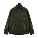 Fendi Monogram FF All-Over Print Coated Windbreaker Zip Jacket 251029