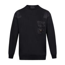 Prada Pocket Triangle Logo Patch Crewneck Sweatshirt 251029