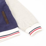 Thom Browne Two-Tone Panel Varsity Jacket 251029