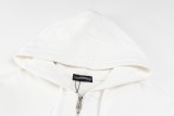 Chrome Hearts Horseshoe Cross Print Drawstring Hooded Jacket 251029