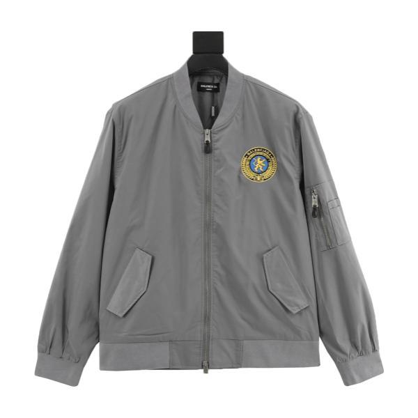Balenciaga Appliqué Patch Flight Bomber Jacket 251029