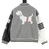 Thom Browne Multi-Element Embroidery 4-Bar Stripe Varsity Jacket 251029