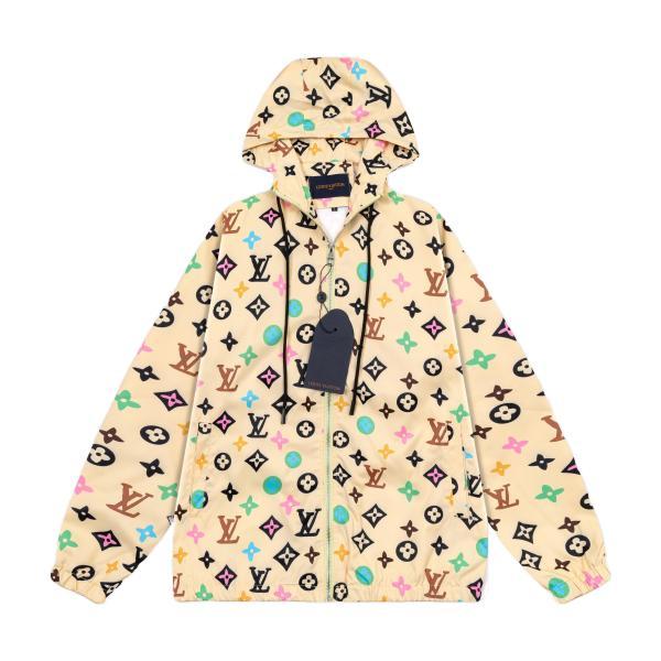 Louis Vuitton 2025 FW New Hooded Windbreaker Jacket Yellow 251106