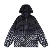 Louis Vuitton 2025 FW New Hooded Windbreaker Jacket Black 251106