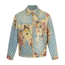 Louis Vuitton Vintage Rose Patchwork Denim Cotton Jacket