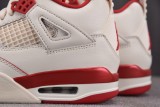 Jordan 4 Retro Pale Ivory Sierra Red (Women's)
