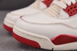 Jordan 4 Retro Pale Ivory Sierra Red (Women's)