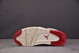Jordan 4 Retro Pale Ivory Sierra Red (Women's)