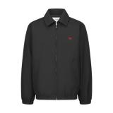 Celine Triomphe Embroidered Zip-Up Jacket (Black)