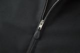 Celine Triomphe Embroidered Zip-Up Jacket (Black)