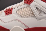 Jordan 4 Retro Pale Ivory Sierra Red (Women's)