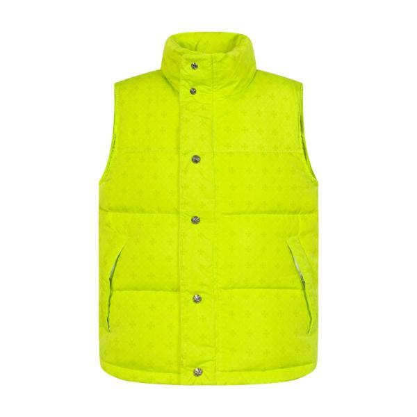 Chrome Hearts Silver Button Subtle Jacquard Down Vest