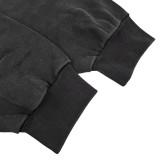 Balenciaga Embroidered Front and Back Logo Hooded Sweatshirt