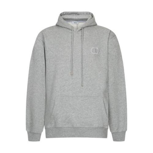 Dior Logo Embroidery Hoodie (Gray) 251119