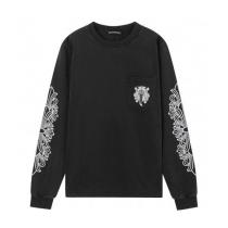 Chrome Hearts Crewneck Washed Print Long-Sleeve T-Shirt 251119