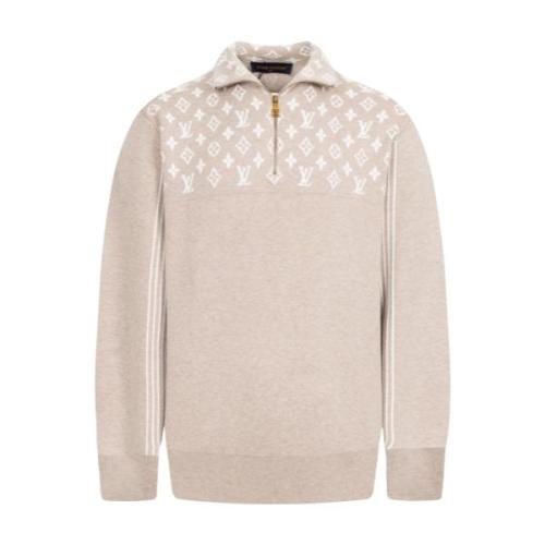 Louis Vuitton 25FW Ski Collection Jacquard Letter Half-Zip Sweater 251119