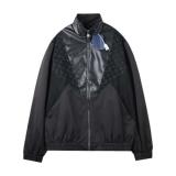 Louis Vuitton 25FW Monogram Flower Suede Panel Leather Bomber Jacket 251119