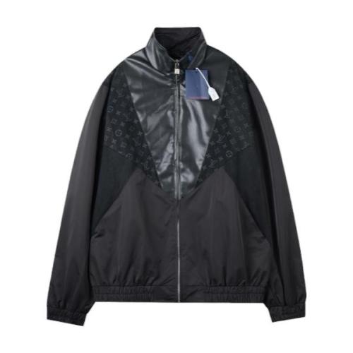 Louis Vuitton 25FW Monogram Flower Suede Panel Leather Bomber Jacket 251119